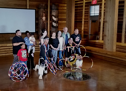 Hibulb Cultural Center with Michael and Terry Goedel and Family, Hoop Dance Exhibition, Jun 2016.
