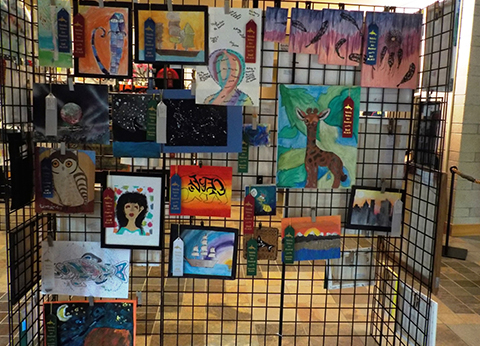 Native American Student Art Festival Display, May 2018 1 of 2