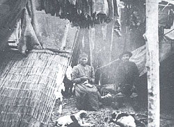 Image: Snohomish Indians on Puget Sound erected temporary dwellings