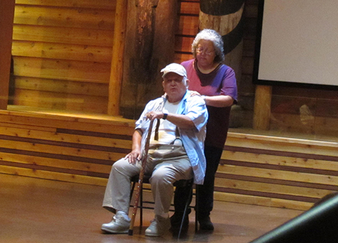 Hank Gobin and Inez Bill (Tulalip), Anniversary Event, Hosting Healthy Living Education Day, Aug 2012