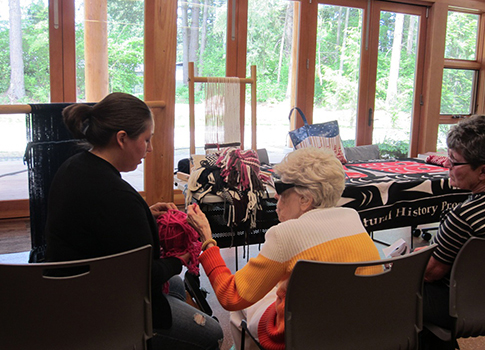 Virginia Jones (Tulalip) - Culture Series  Demonstrating Wool Weaving - May 2012