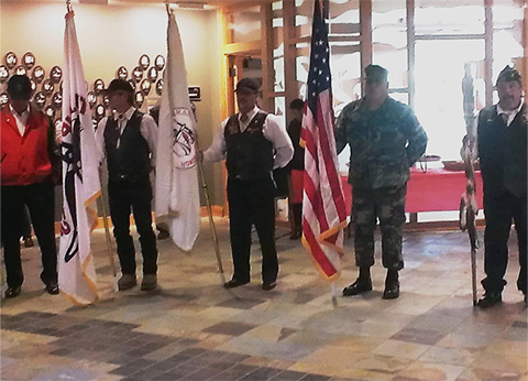 Tulalip Honor Guard Art Contraro, Richard Muir Jr., Mike Gobin, William McLean Jr., and Daniel Gene Zackuse – Nov 2014