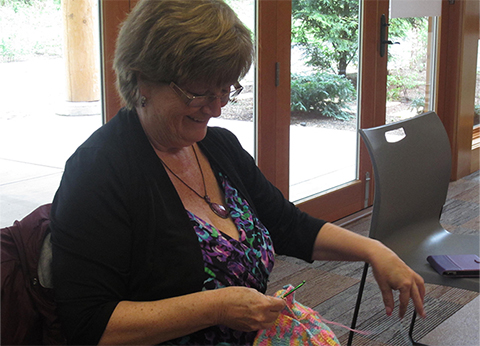 Cindy Ham - Culture Series - Demonstrating Crocheting Apr 2013