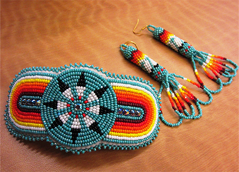 Beading by Leanna Moses (Southern Cheyenne) - Jul 2013