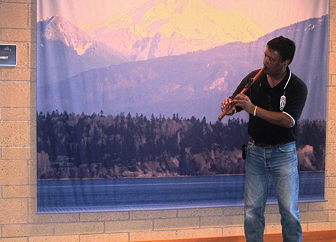 Peter Ali (Yaqui) - Anniversary Event Flute Demonstration - Aug 2013