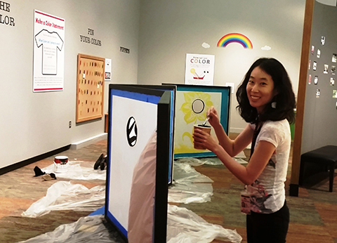 Kaila Cogdill, 'Vibrant Beauty, Colors of our Collection' Exhibit Preparation, Jul 2016