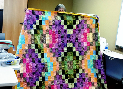 Hibulb Cultural Center with Sandra Swanson, Quilting Workshop, Apr 2015.