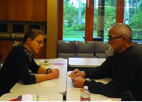 Dawn Sallee, Richard Muir Jr, Beading Class, Oct 2017