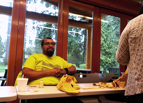 Clayton Horne, Moccasin Making Class, Apr 2018