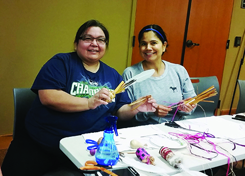 Glee Tolliver, Shelly Williams, Weaving Class, Jun 2017