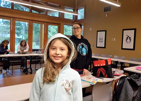 Lacey Warrior and Daughter Moccasin, April 2019